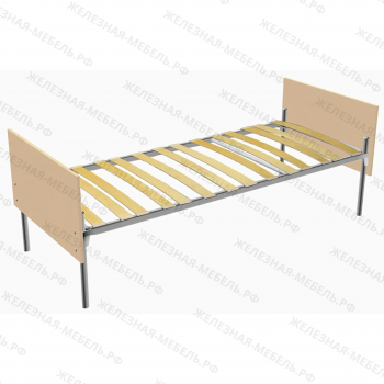Кровать «Комбинированная» К630Л ложе 1900х900, закруглённое, ламели 12 шт. (Серый)